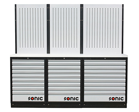 Configuration MSS26 "/ 34" avec 27 tiroirs avec dessus en acier inoxydable