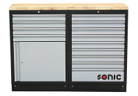 MSS 26 "9 tiroirs et armoire avec tiroirs avec dessus en bois