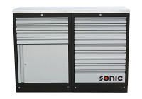 MSS 26 "9 tiroirs et armoire avec tiroirs supérieurs en acier inoxydable