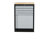 MSS 26 "Armoire avec tiroirs et porte avec dessus en bois