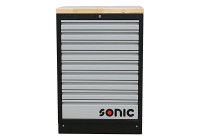 MSS 26 "Commode 9 tiroirs avec dessus en bois