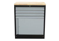 MSS 34 "Armoire avec tiroirs et porte avec dessus en bois