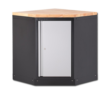 MSS 34 "Armoire d'angle avec dessus en bois