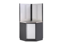 MSS 34 "Unité de coin et panneau de suspension en acier avec (acier inoxydable)