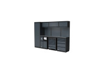 Plan de travail en acier inoxydable, configuration Sonic NEXT MSS, hauteur 2803 mm