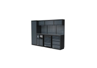 Plan de travail en acier inoxydable, configuration Sonic NEXT MSS, hauteur 2803 mm