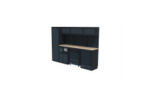 Plan de travail en bois Sonic NEXT MSS, variante haute, largeur 2803 mm