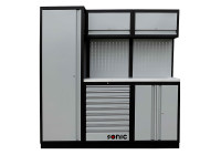 Poste de travail MSS 196cm (plateau inox)