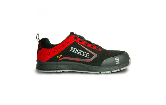 Sparco Chaussures de travail légères Cup S1P Albert Noir/Rouge Taille 39