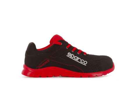 Sparco Chaussures de travail légères Practice S1P Jacques Noir/Rouge Taille 46