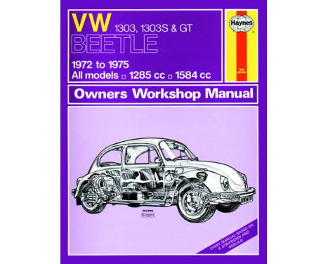 Haynes Manuel d’atelier VW Beetle 1303, 1303S & GT (1972-1975) classique réimpression
