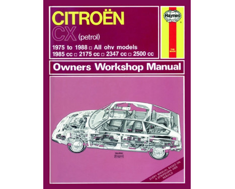 Manuel d'atelier Haynes Citroën CX essence (1975-1988) réimpression classique