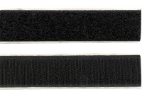 Velcro Largeur 20 mm Longueur 1 mètre Noir (1 pièce)