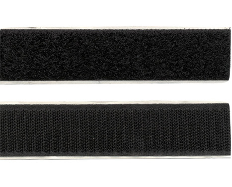Velcro Largeur 20 mm Longueur 1 mètre Noir (1 pièce)
