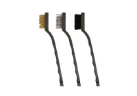 Jeu de brosses métalliques de précision, 3 pièces