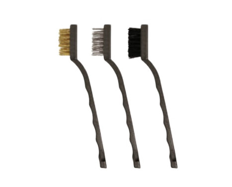 Jeu de brosses métalliques de précision, 3 pièces