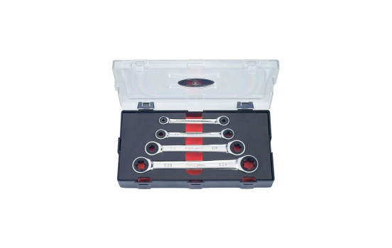 Jeu de clés à cliquet annulaire Torx 4 pièces, Image 2
