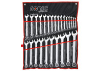 Clé à anneau sertie dans un coffret de 26 pces