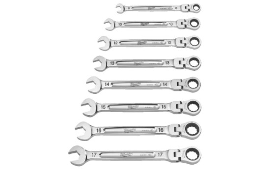 Jeu de clés à cliquet à insertion flexible Milwaukee Maxbite - 7 pièces., Image 2