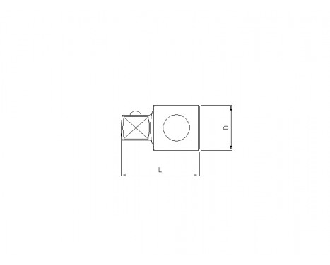 Adaptateur sonique pour rallonge 1/2"(F) x 3/8"(M) 71632 Sonic, Image 2