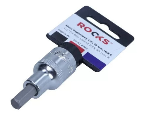 Douille à embout Rooks 1/2'', 55mm hex 8