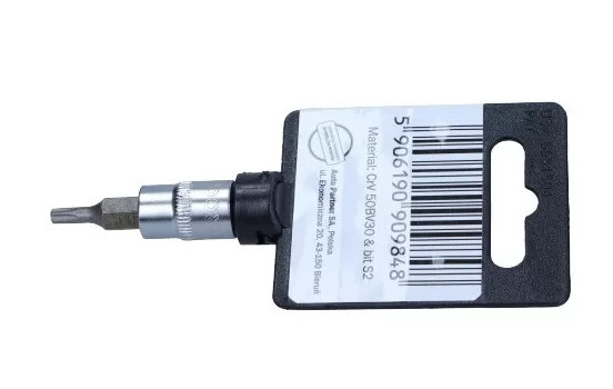 Douille à embout Rooks 1/4", Torx avec trou T15, Image 2