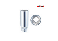 Douille Force 3/8" multi-dents longue 22 mm