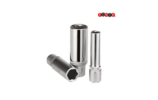 Douille Force longue 1/4", profil ondulé à 6 pans 6 mm, Image 2