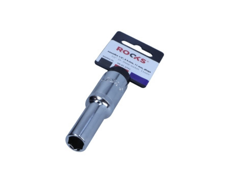 Rooks Douille 1/2", 6 pans, 11 mm, longue
