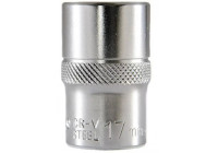 Rooks Douille 1/2", 6 pans, 17 mm
