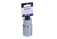 Rooks Douille 1/2", 6 pans, 30 mm, longue