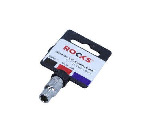 Rooks Douille 1/4", 6 pans, 6 mm