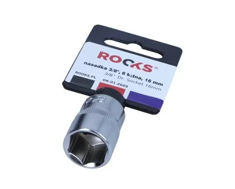 Rooks Douille 3/8", 6 pans, 16 mm