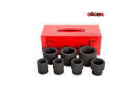 Jeu de douilles à chocs Force 3/4" 6 pans 7 pièces