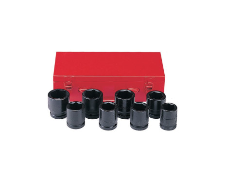 Jeu de douilles à chocs Force 3/4" 6 pans 8 pièces