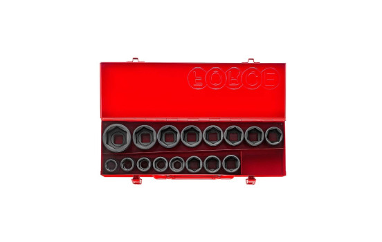 Jeu de douilles à chocs Force 3/4" à 6 pans, 16 pièces