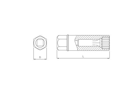 Bougie d'allumage 3/8" avec clip intérieur 12 pans 14mm, Image 2