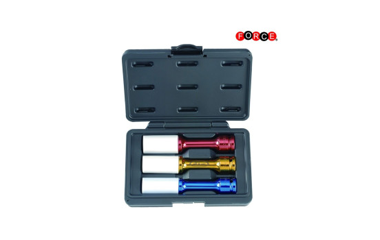 Force 4033 1/2 Jeu de capuchons d'écrou de roue longs 3 pièces