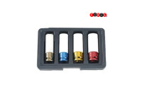 Jeu de capuchons d'écrou de roue 1/2" 4 pièces