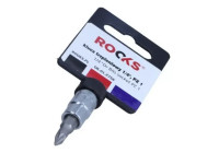 Douille à embout Rooks 1/4", PZ 1