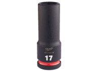 Douille à chocs Milwaukee SHOCKWAVE™ 1/2" de long 17 mm - 1 pièce