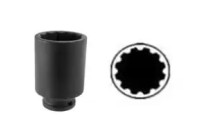 Prise Force Power longue 1/2" (12 pans) : 38 mm