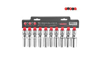 Force 3103R 3/8" Jeu de douilles pour genouillère longues 10 pièces