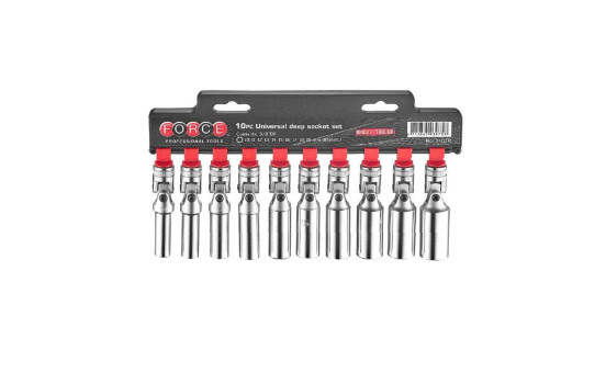 Force 3103R 3/8" Jeu de douilles pour genouillère longues 10 pièces, Image 2