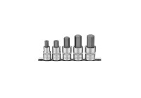 Force 4056 Jeu de douilles hexagonales 1/2 embouts 5 pièces