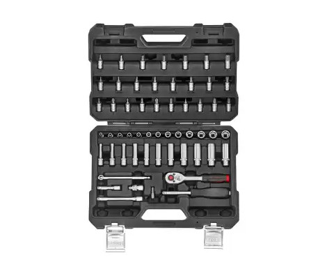 Jeu de 56 douilles combinées Force 6 pans, 1/4 po, 6 pièces