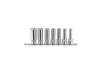 Jeu de douilles 1/2" longues 12 pans 7 pièces