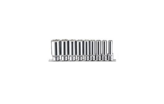 Jeu de douilles 1/2" longues 12 pans 9 pièces