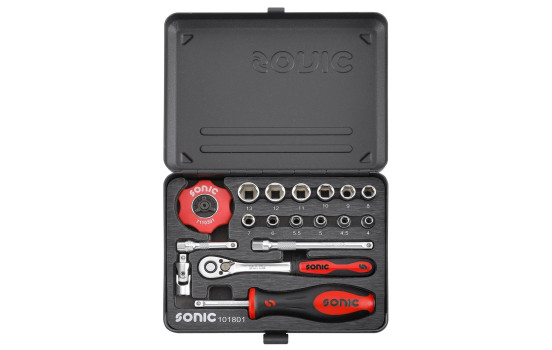 Jeu de douilles 1/4'' dans un coffret métallique, 18 pièces, Image 2