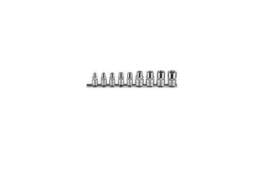 Jeu de douilles 3/8" Torx 9 pièces